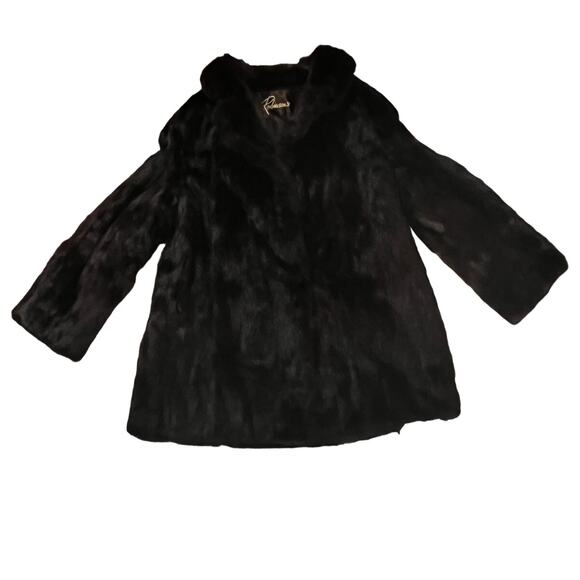 Vintage Robinson’s Fur Coat Jacket, Woman Size: M - Brown - Picture 15 of 15